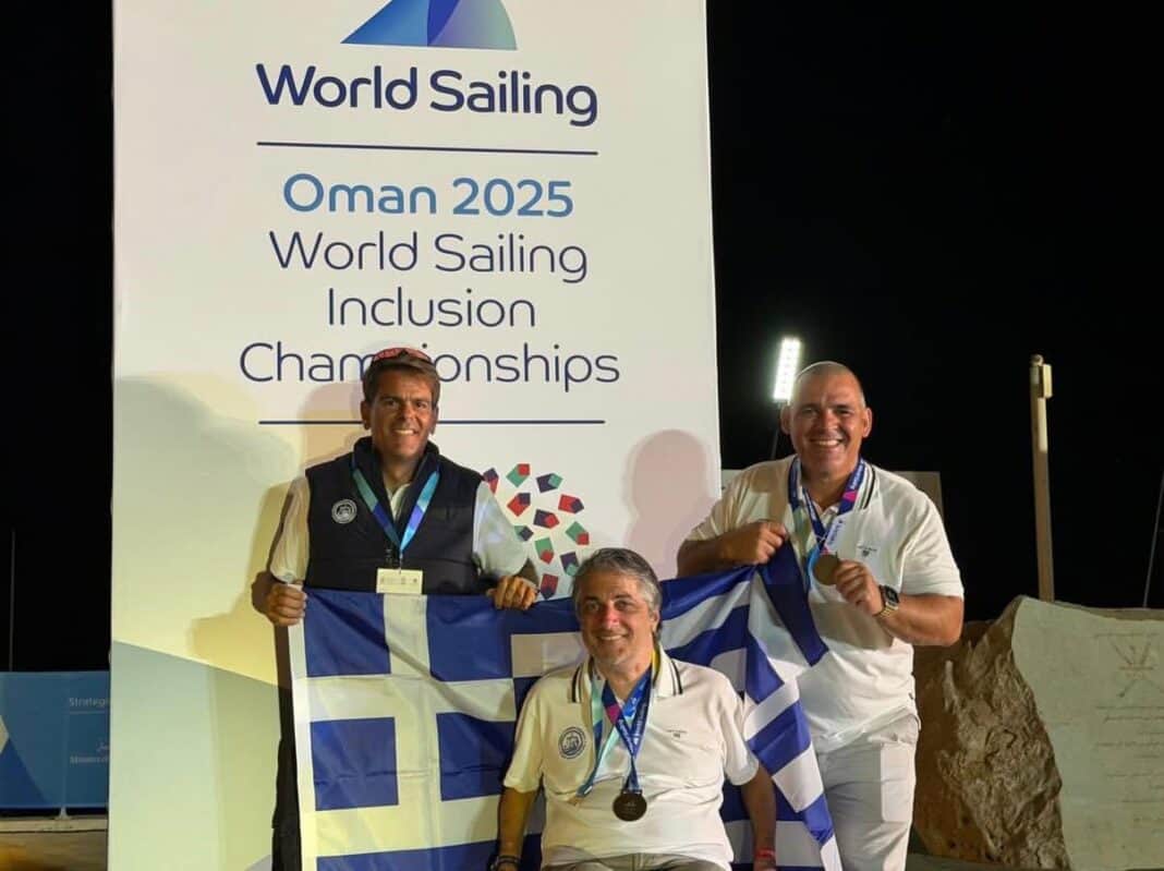 Θρίαμβος για την Ελλάδα στο παγκόσμιο πρωτάθλημα ιστιοπλοΐας ατόμων με αναπηρίες που διεξήχθη στο Ομάν 30 Νοεμβρίου με 8 Δεκεμβρίου.