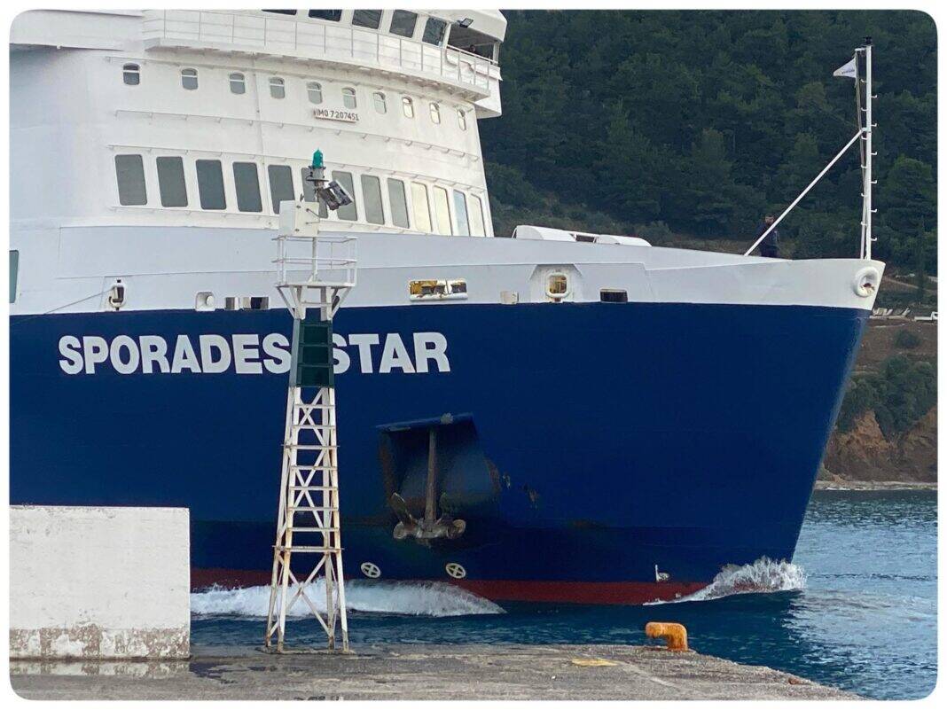 Καθυστέρηση και τροποποίηση δρομολογίου του «SPORADES STAR» λόγω κακοκαιρίας