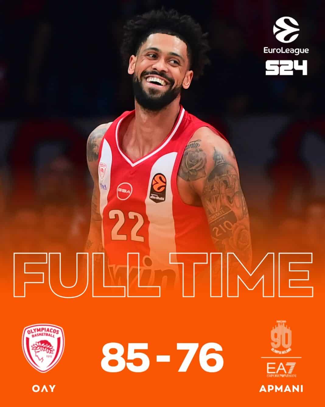 Ολυμπιακός στην κορυφή της Ευρώπης – Πρώτος στη regular season της EuroLeague! Ολυμπιακός στην κορυφή της Ευρώπης – Πρώτος στη regular season της EuroLeague!