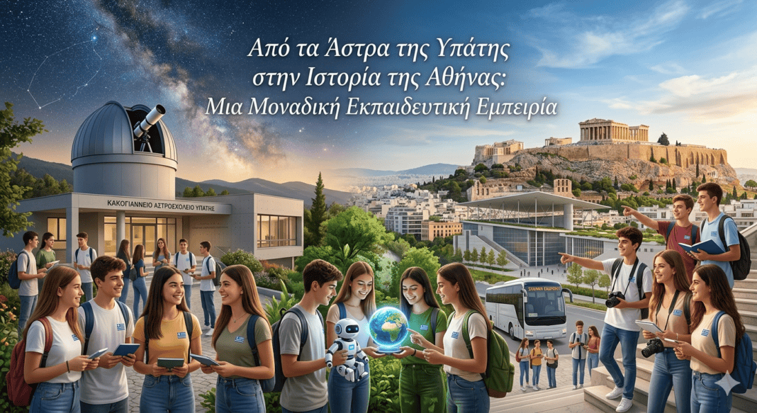 Από τα Άστρα της Υπάτης στην Ιστορία της Αθήνας: Μια Μοναδική Εκπαιδευτική Εμπειρία Από τα Άστρα της Υπάτης στην Ιστορία της Αθήνας: Μια Μοναδική Εκπαιδευτική Εμπειρία