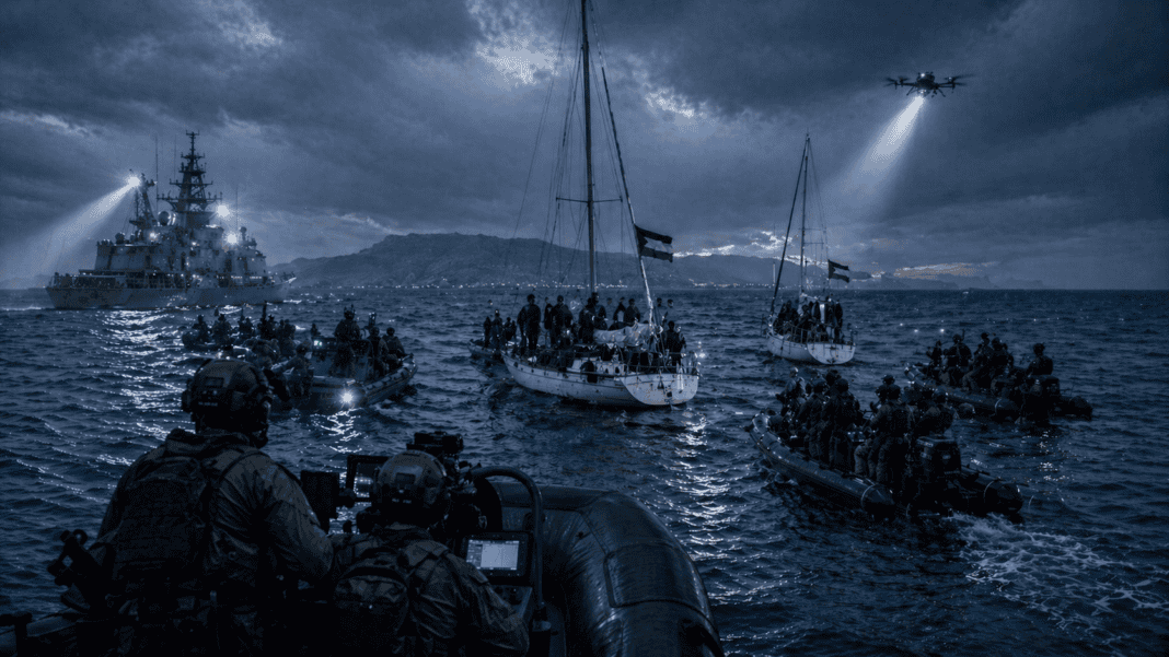 Θρίλερ δυτικά της Κρήτης: Ισραηλινοί κομάντο συνέλαβαν 20 Τούρκους σε στολίσκο για τη Γάζα Θρίλερ δυτικά της Κρήτης: Ισραηλινοί κομάντο συνέλαβαν 20 Τούρκους σε στολίσκο για τη Γάζα