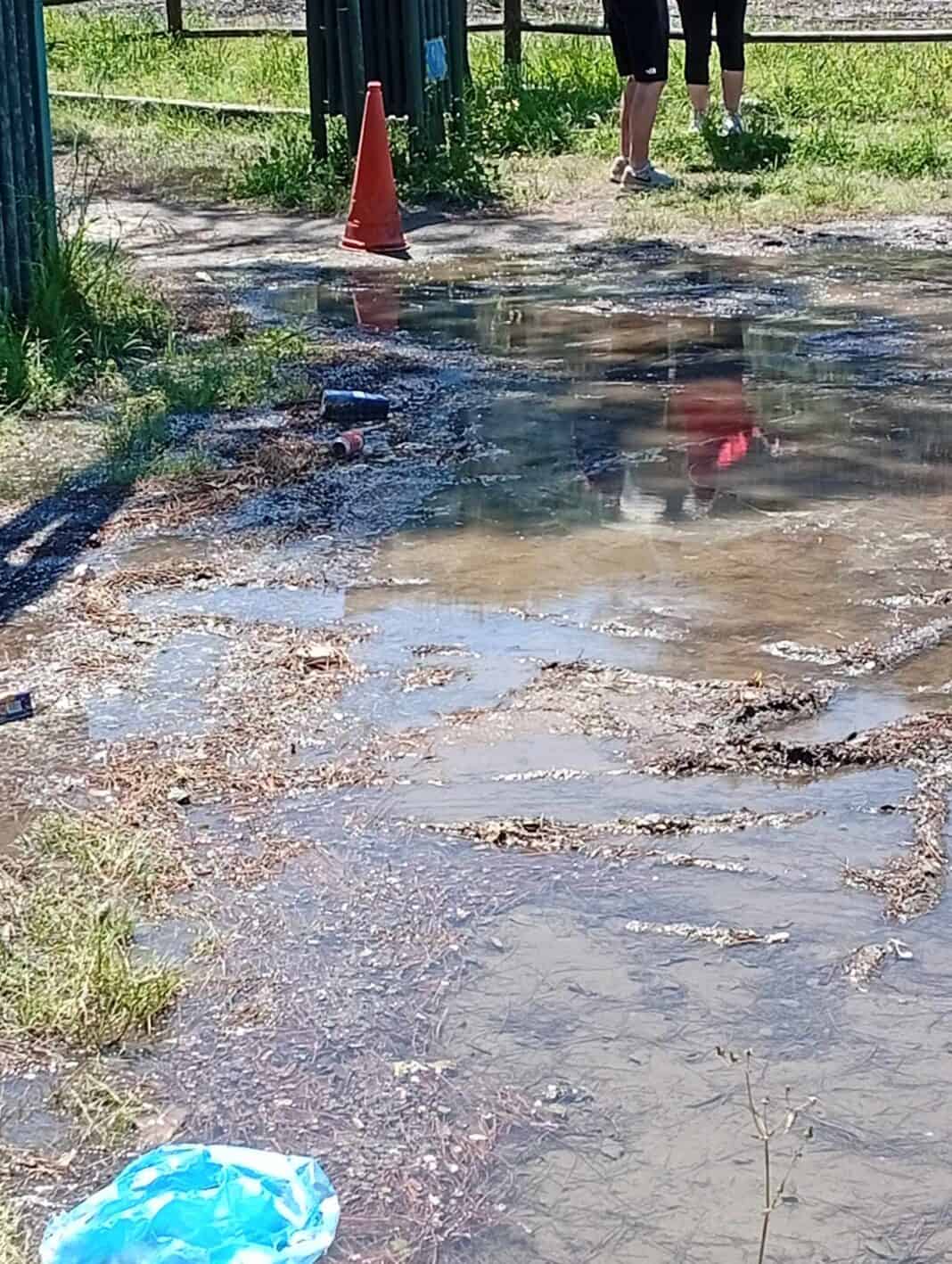 Λιμνάζοντα νερά στην τελευταία στάση στις Κουκουναριές(εικόνες) Λιμνάζοντα νερά στην τελευταία στάση στις Κουκουναριές(εικόνες)