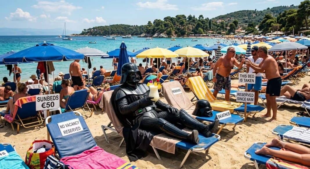 «Sunbed Wars» στη Σκιάθο: Η μάχη για μια ξαπλώστρα φουντώνει «Sunbed Wars» στη Σκιάθο: Η μάχη για μια ξαπλώστρα φουντώνει