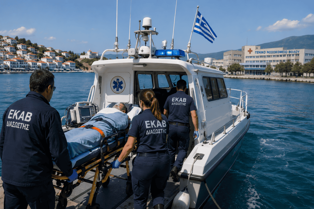 Διπλή διακομιδή από τη Σκιάθο Διπλή διακομιδή από τη Σκιάθο