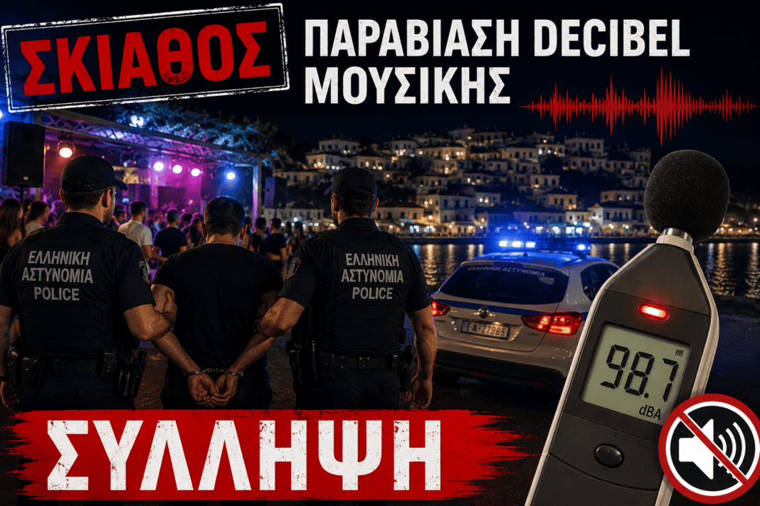 Σκιάθος: Δυο συλλήψεις σε μπαρ για ηχορύπανση Σκιάθος: Δυο συλλήψεις σε μπαρ για ηχορύπανση