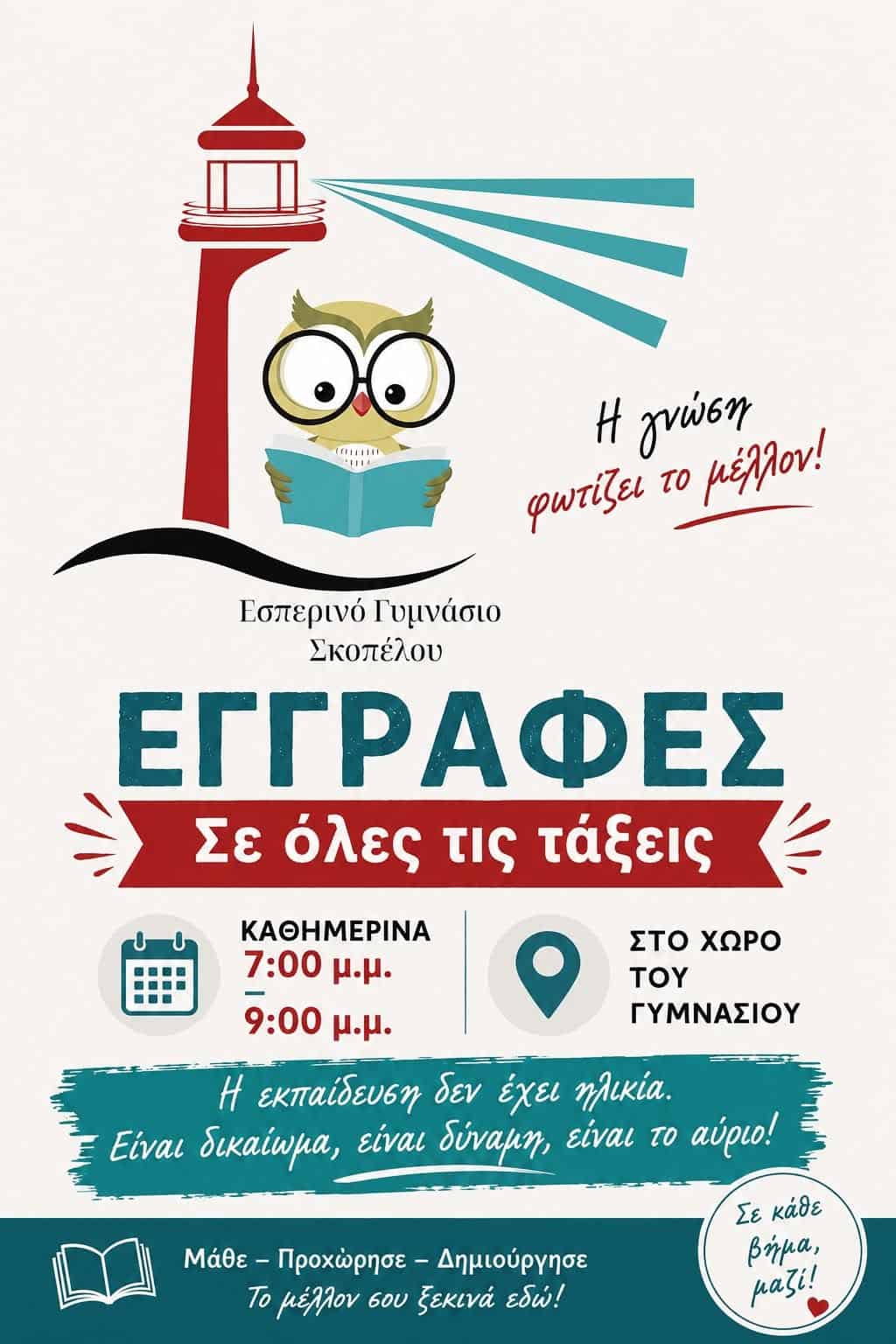 Εγγραφές στο Εσπερινό Γυμνάσιο Σκοπέλου – Μια νέα ευκαιρία εκπαίδευσης για όλους Εγγραφές στο Εσπερινό Γυμνάσιο Σκοπέλου – Μια νέα ευκαιρία εκπαίδευσης για όλους