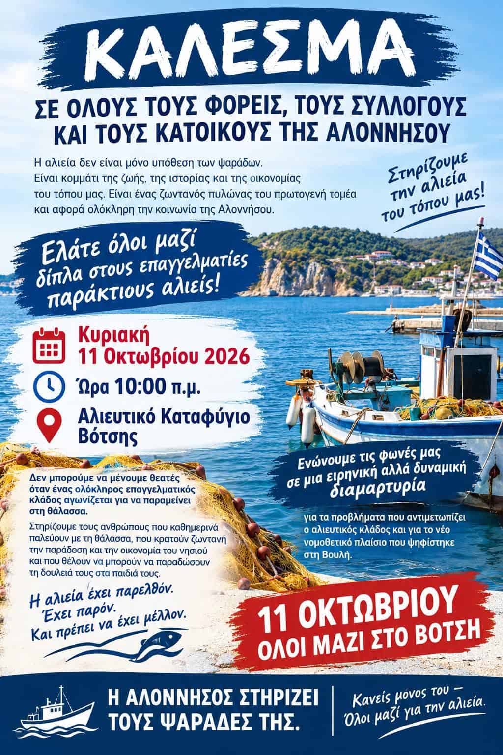 ΠΑΝΕΛΛΑΔΙΚΗ ΚΙΝΗΤΟΠΟΙΗΣΗ ΕΠΑΓΓΕΛΜΑΤΙΩΝ ΠΑΡΑΚΤΙΩΝ ΑΛΙΕΩΝ ΠΑΝΕΛΛΑΔΙΚΗ ΚΙΝΗΤΟΠΟΙΗΣΗ ΕΠΑΓΓΕΛΜΑΤΙΩΝ ΠΑΡΑΚΤΙΩΝ ΑΛΙΕΩΝ