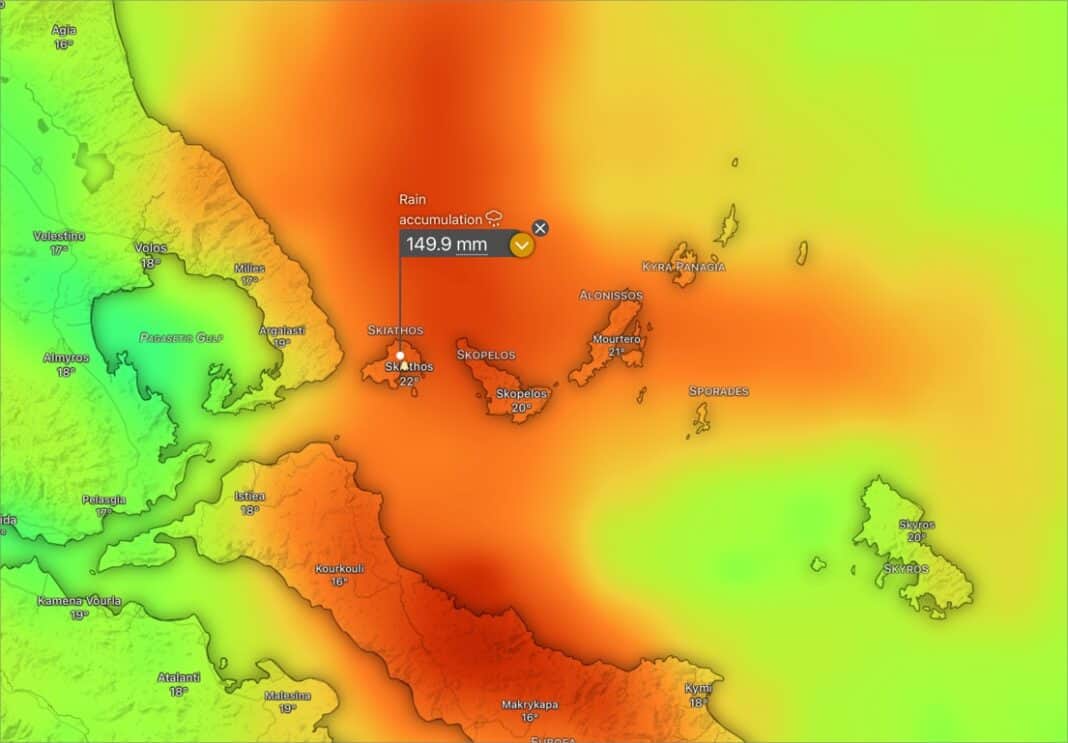 Skiathos Weather | Βόρειες Σποράδες: Επιμένουν τα προγνωστικά σενάρια για ισχυρές βροχοπτώσεις την ερχόμενη εβδομάδα Skiathos Weather | Βόρειες Σποράδες: Επιμένουν τα προγνωστικά σενάρια για ισχυρές βροχοπτώσεις την ερχόμενη εβδομάδα